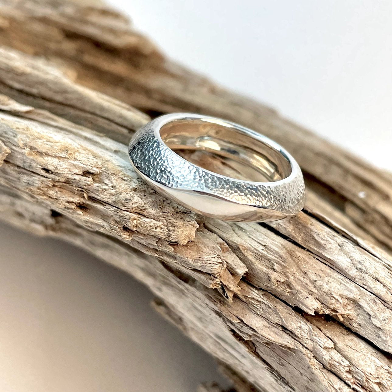 Sterling Silver Wavelength Ring (select size)