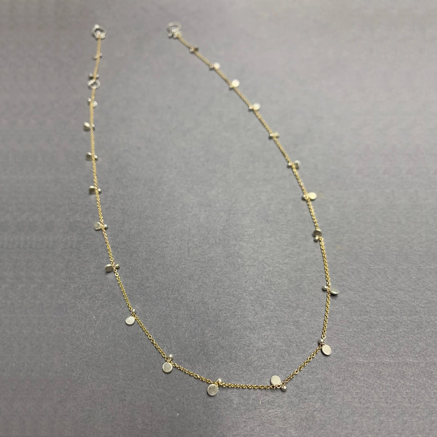 Dispersed Confetti Necklace – Gold Filled + Sterling Silver