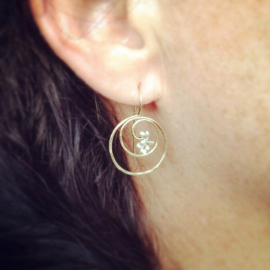 ‘Luna’ Earrings - Gold Fill + Sterling Silver