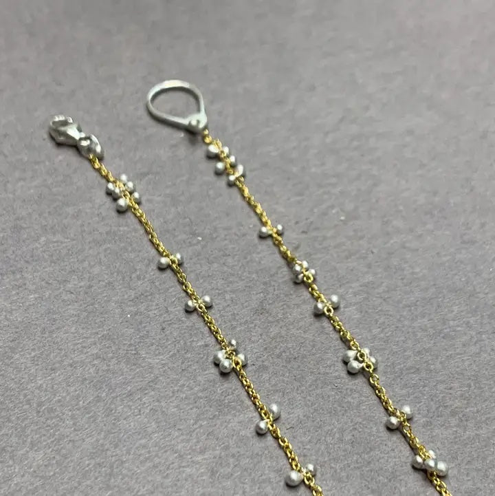 ‘Scattered Caviar’ Bracelet - Gold Fill + Sterling Silver