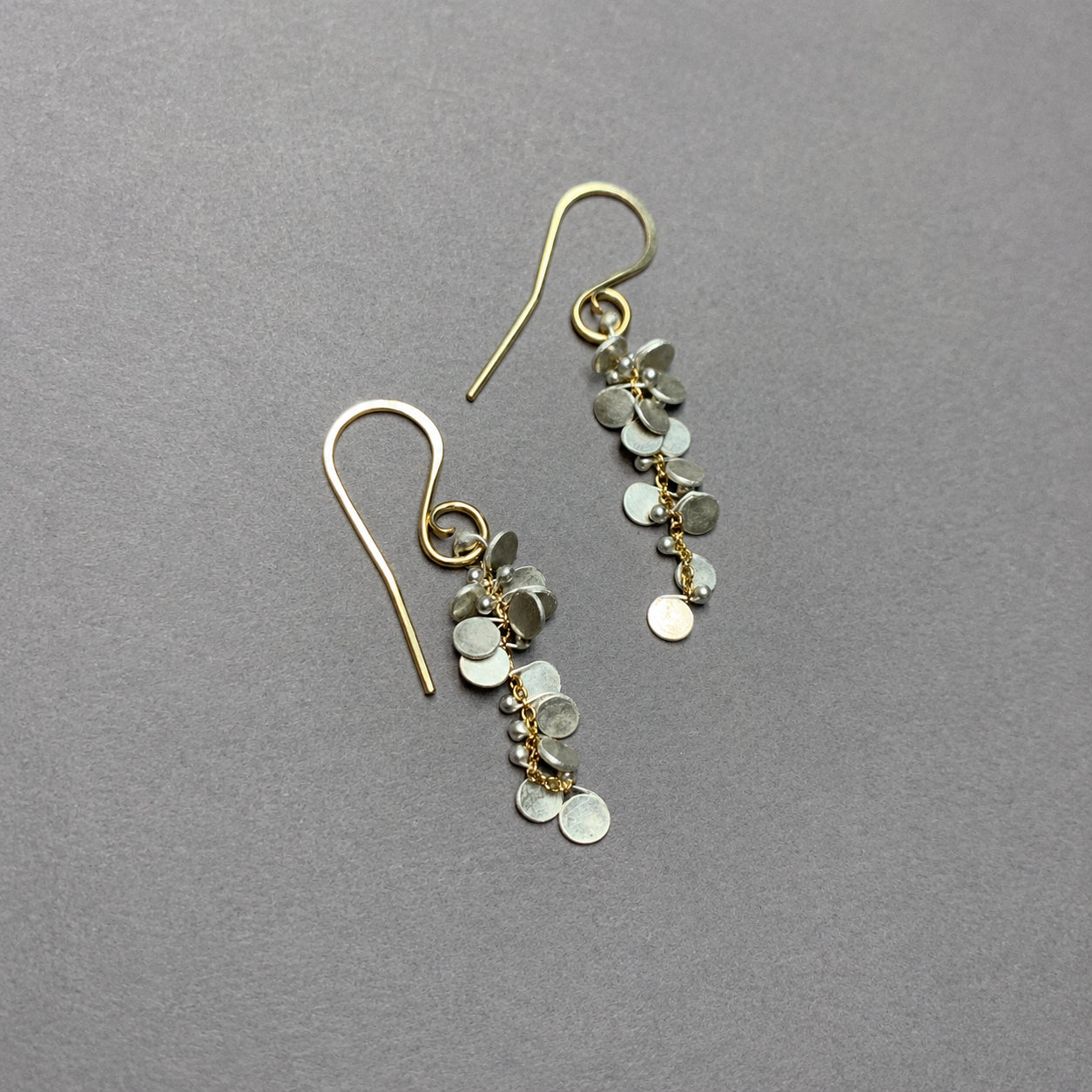 Small ‘Confetti Cluster’ Earrings - Gold Fill + Sterling Silver