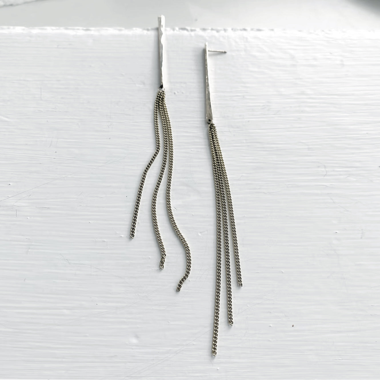 Sterling Silver ‘Wedge’ Duster Earrings