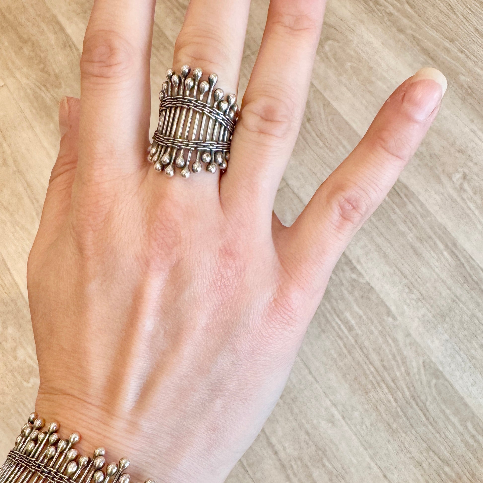 Sterling Silver ‘Defenced’ Ring