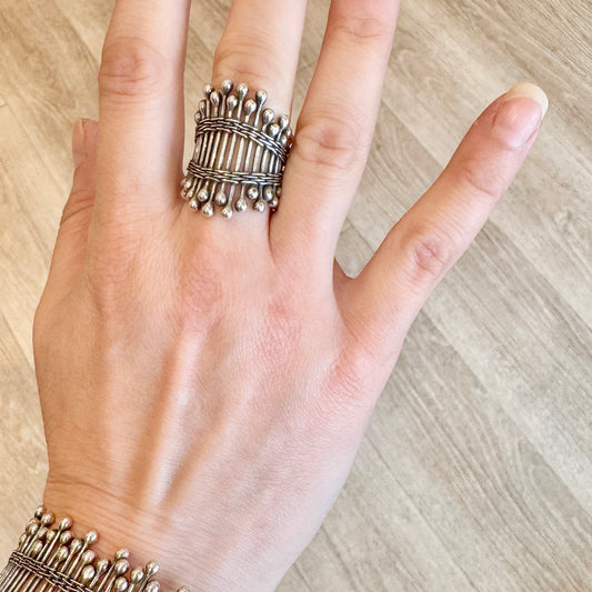 Sterling Silver ‘Defenced’ Ring
