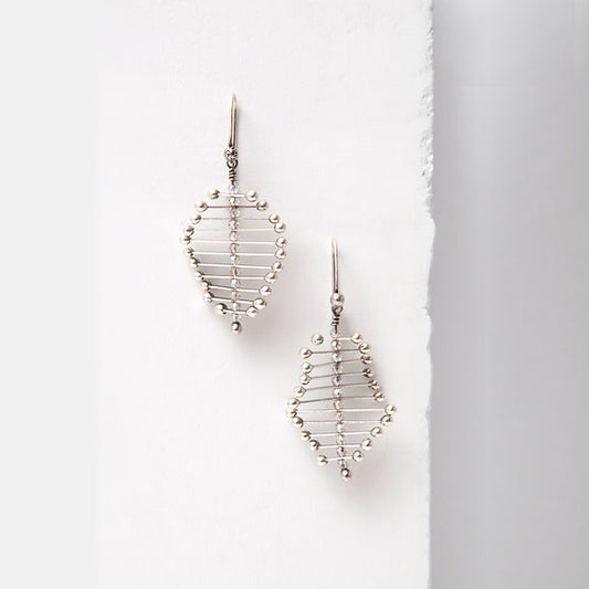 Sterling Silver ‘DNA’ Kinetic Earrings
