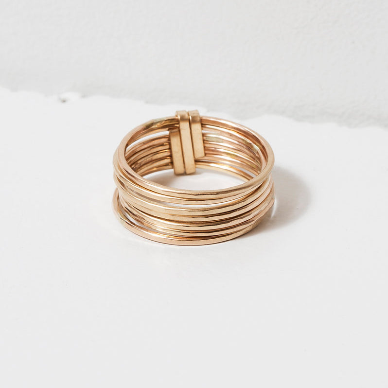 14k Gold Filled ‘Stacked Short’ Ring