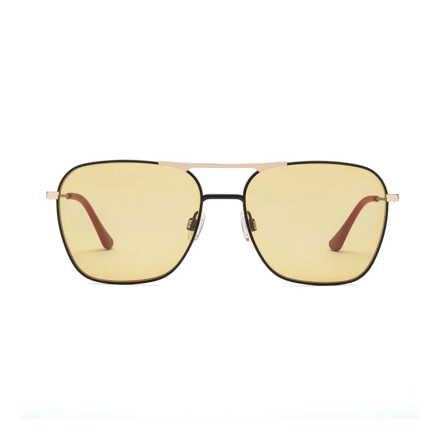 Hooper - Matte Black + Gold / Amber Lens