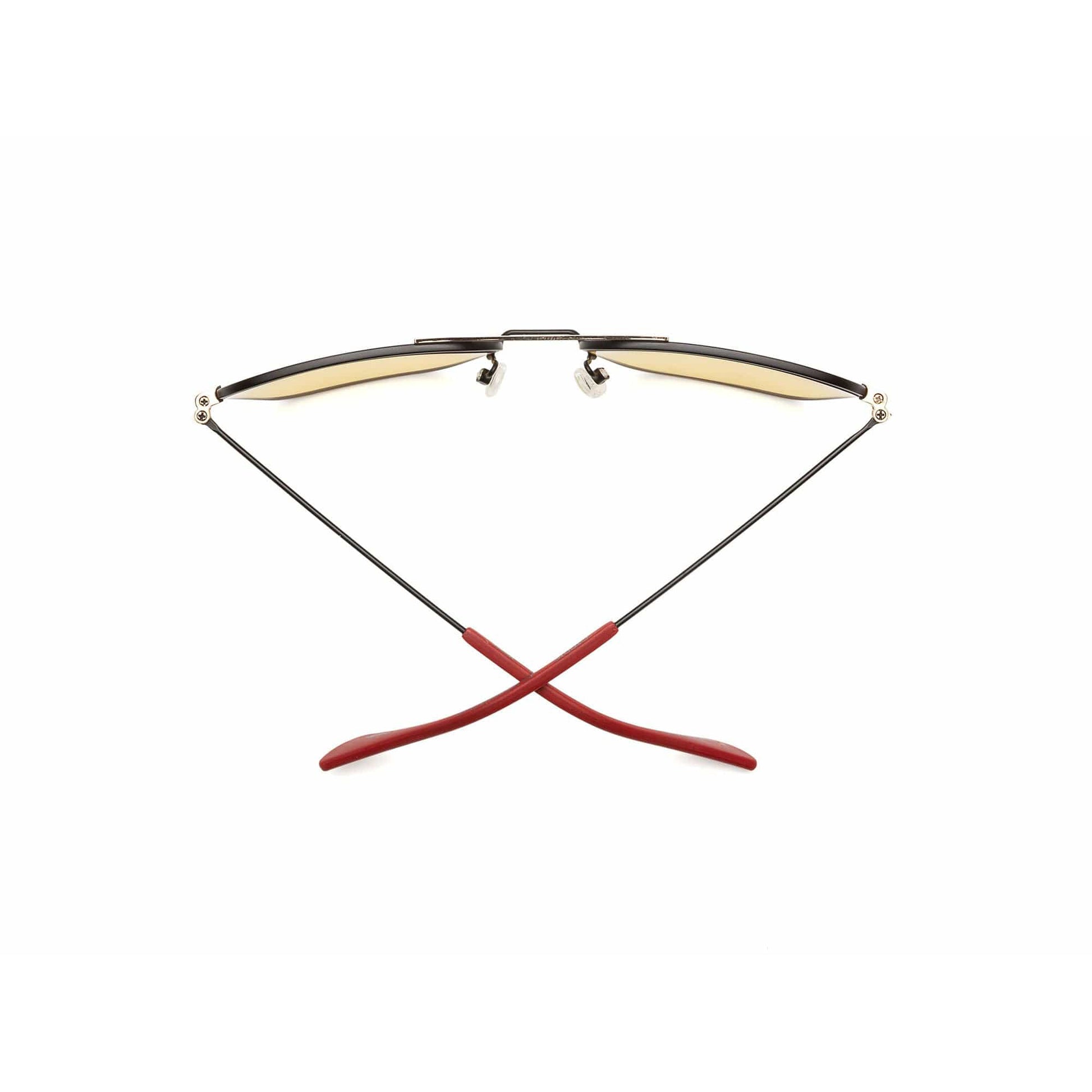 Hooper - Matte Black + Gold / Amber Lens