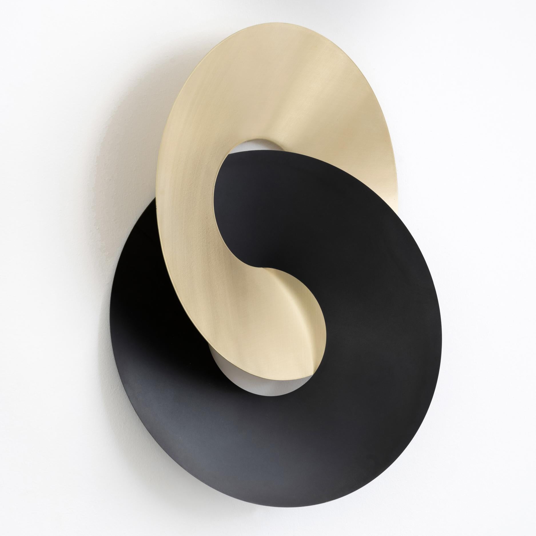 'Clasp' Wall Hanging - Black Patina + Brushed Brass