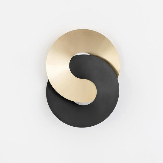 'Clasp' Wall Hanging - Black Patina + Brushed Brass