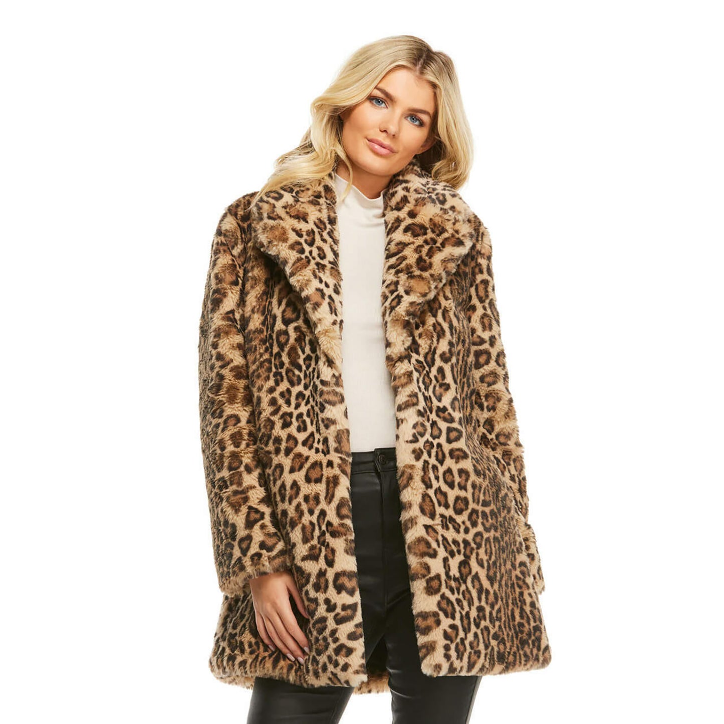 Faux Fur 'Le Mink' Jacket - Leopard