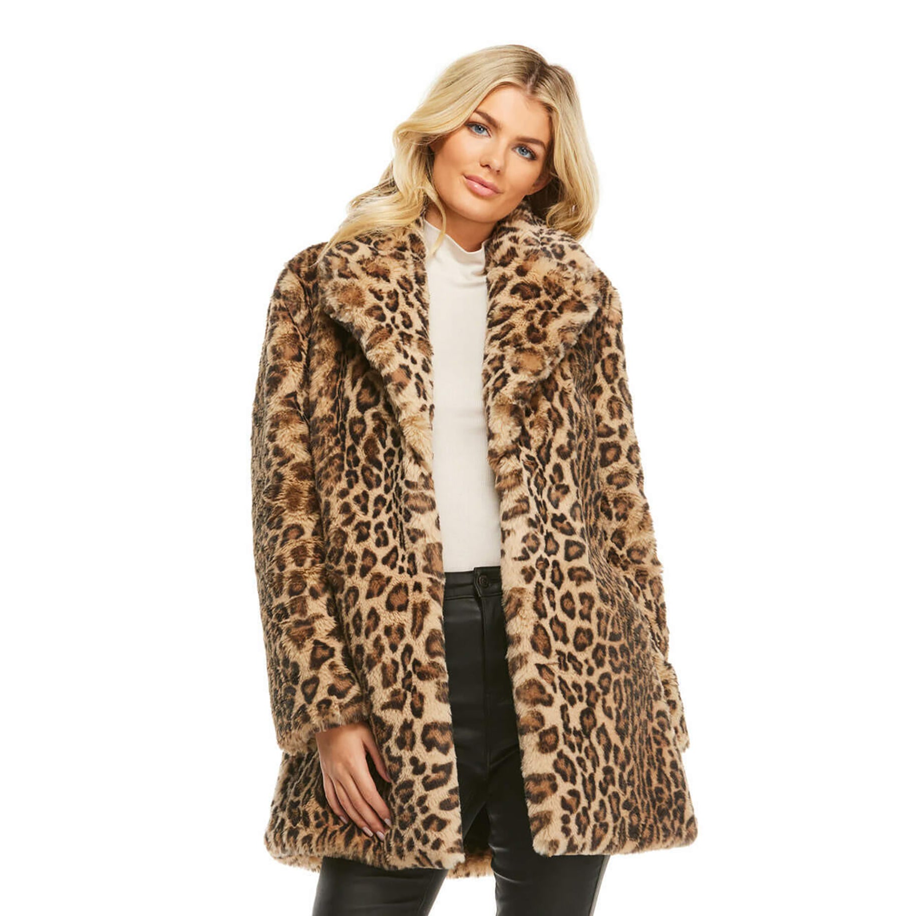 Faux Fur 'Le Mink' Jacket - Leopard