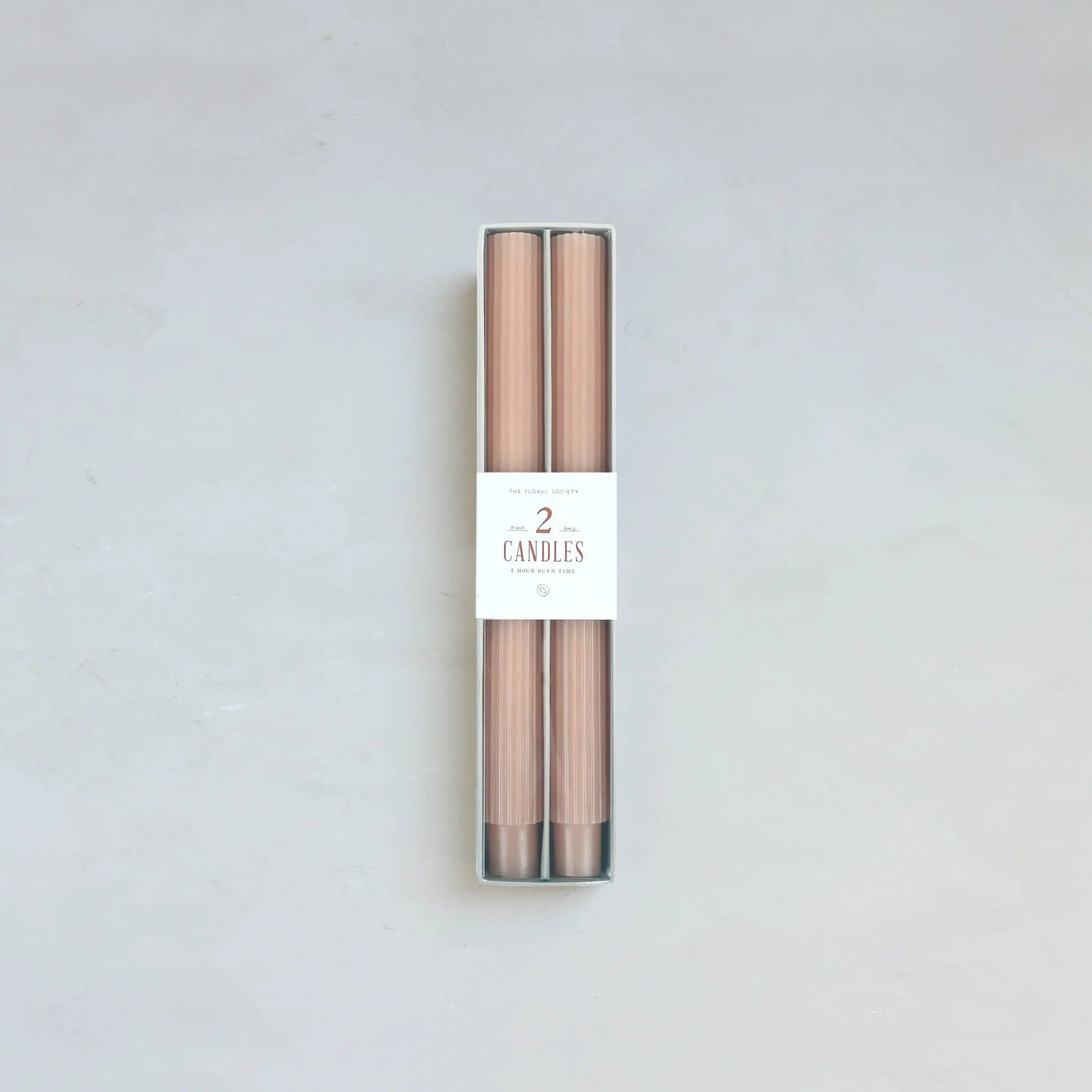10-inch Fancy Fluted Taper Candles – Petal