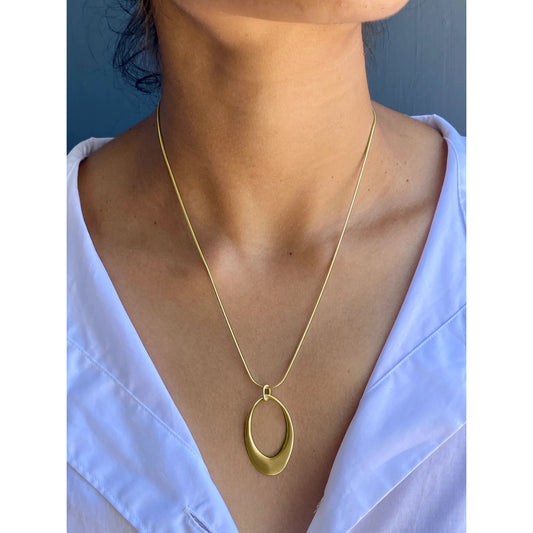 Large Open Oval Necklace