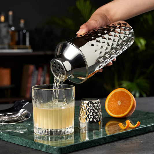 Admiral Stainless Steel Faceted Cocktail Shaker