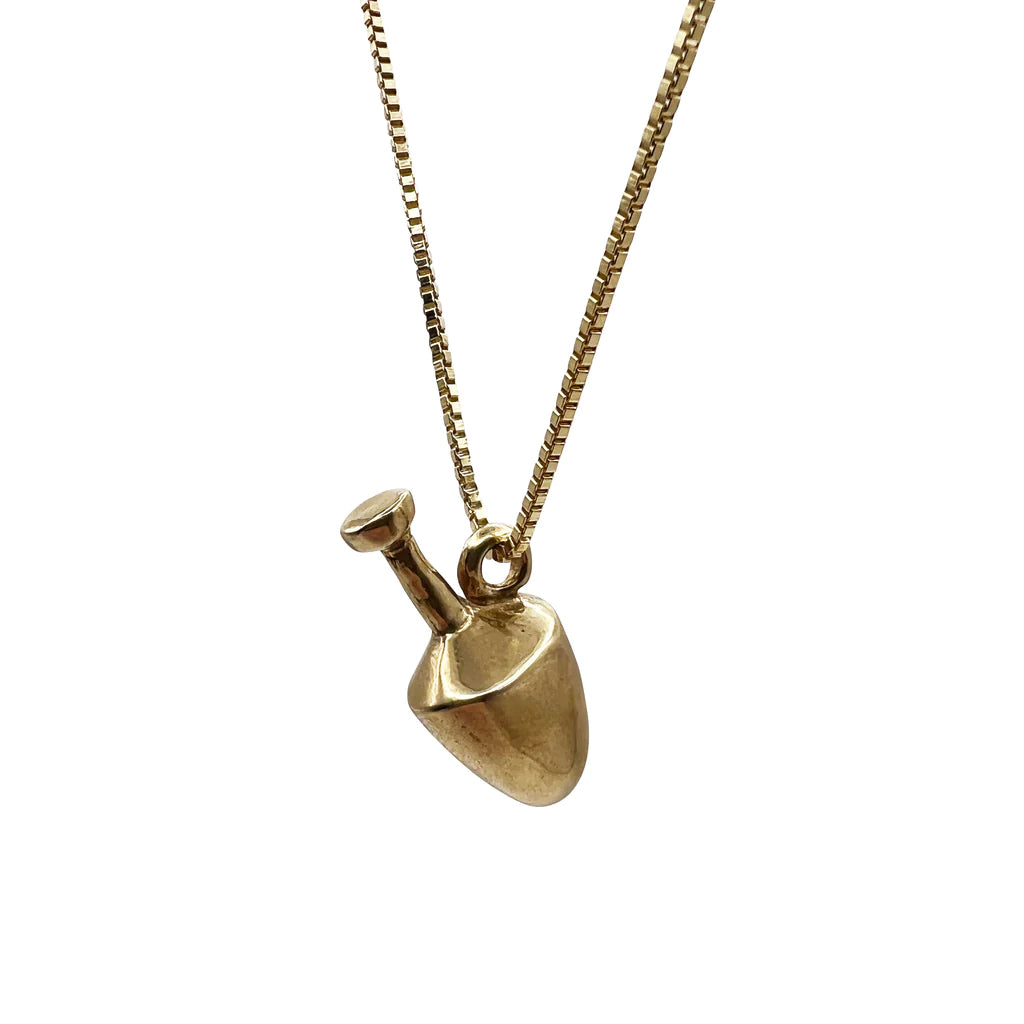 Brass 'Amphora' Pendant Necklace