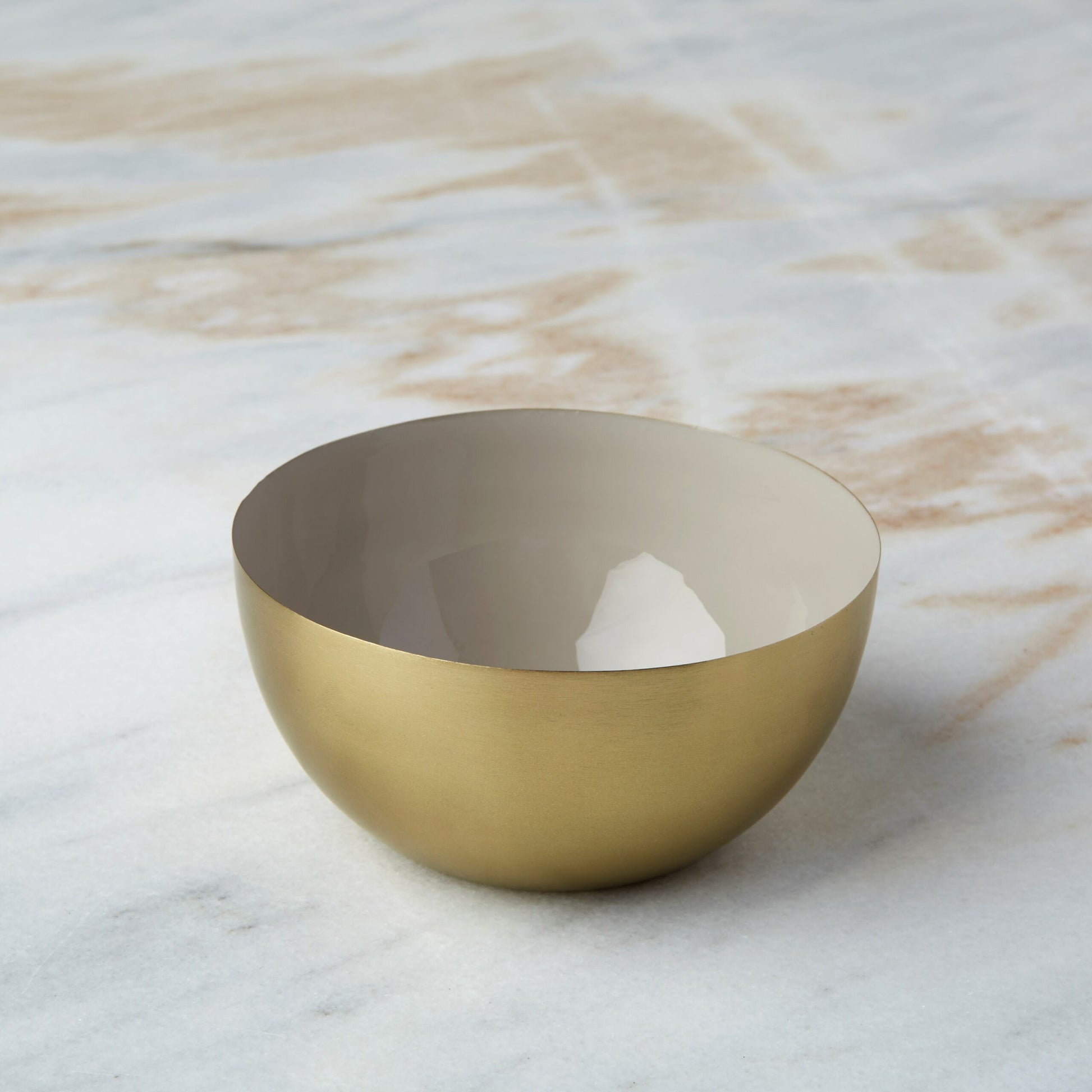 Enamel + Gold Mini Bowl - Moonbeam
