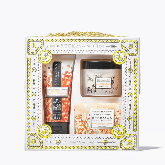 Beekman 1802 Goat Milk Skincare Gift Set - Honey + Orange Blossom