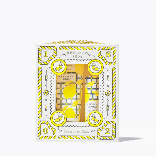 Beekman 1802 Goat Milk Hand & Lip Hydration Kit Gift Set - Sunshine Lemon