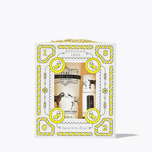 Beekman 1802 Goat Milk Hand & Lip Hydration Kit Gift Set - Pure