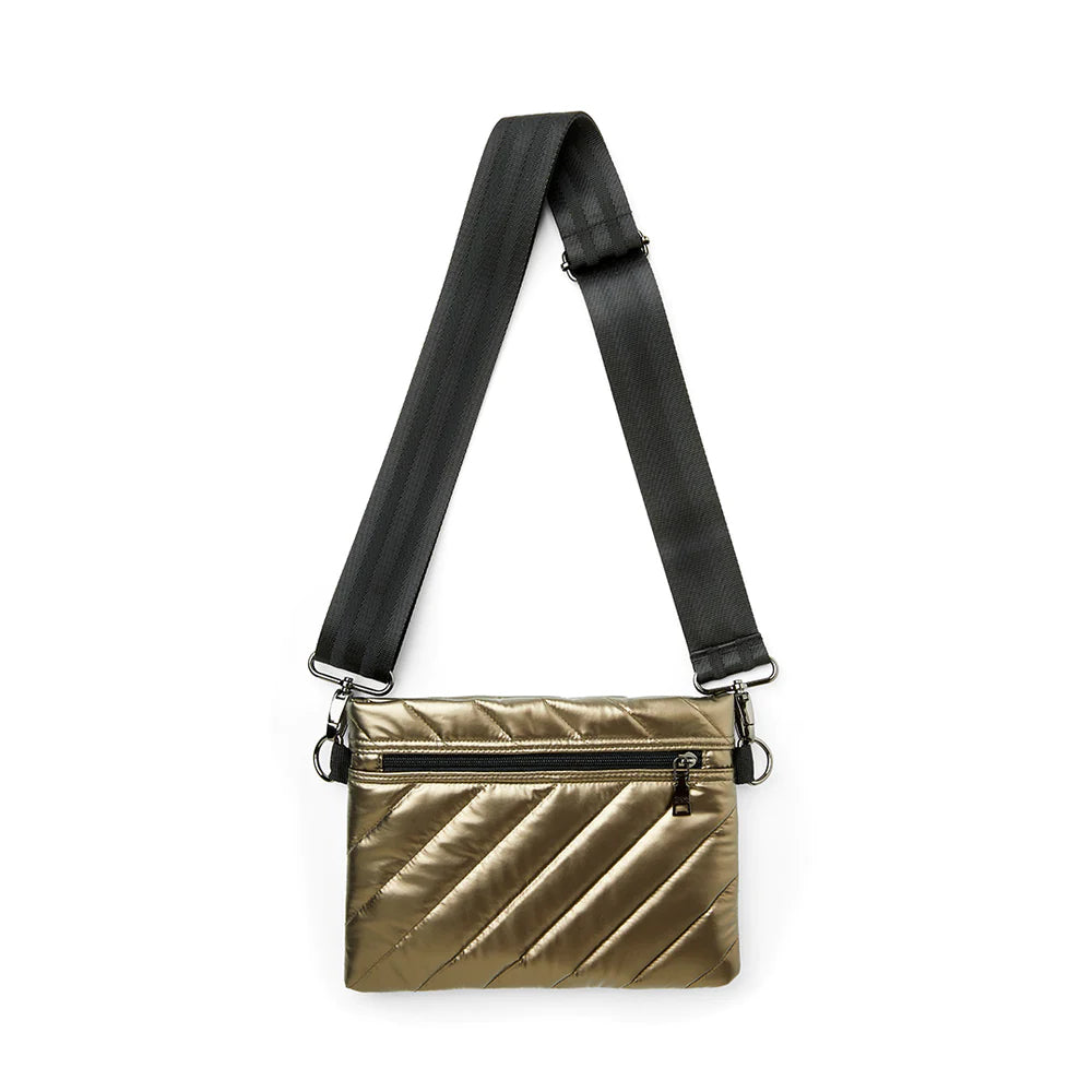 Quilted Covertible 'Diagonal Bum Bag 2.0' Waist/Crossbody Bag - Pearl Pyrite