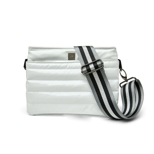 Quilted Covertible 'Bum Bag 2.0' Waist/Crossbody Bag - White Patent