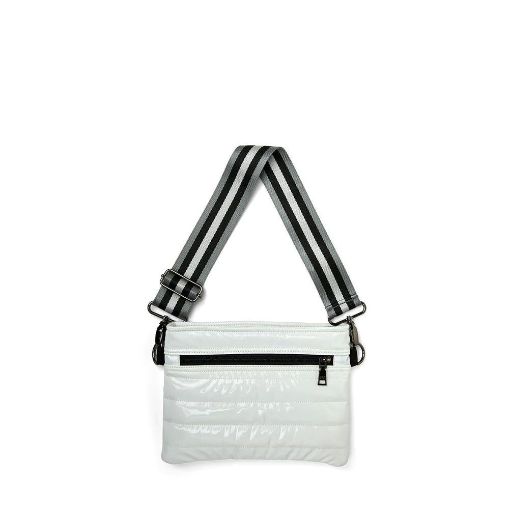 Quilted Covertible 'Bum Bag 2.0' Waist/Crossbody Bag - White Patent