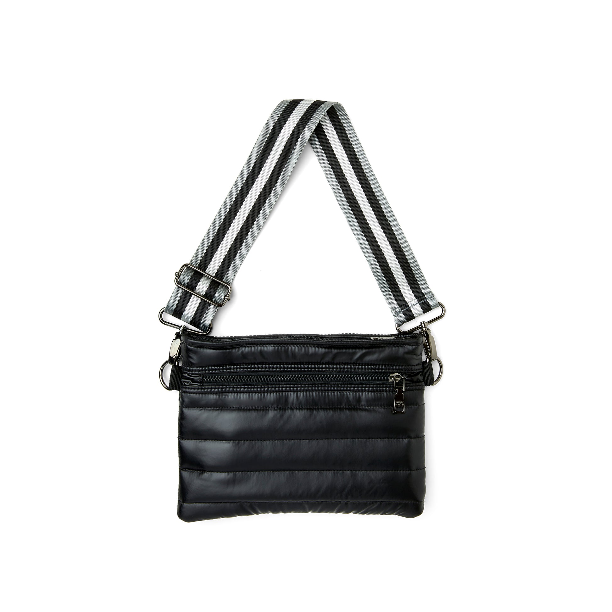 Quilted Covertible 'Bum Bag 2.0' Waist/Crossbody Bag - Pearl Black