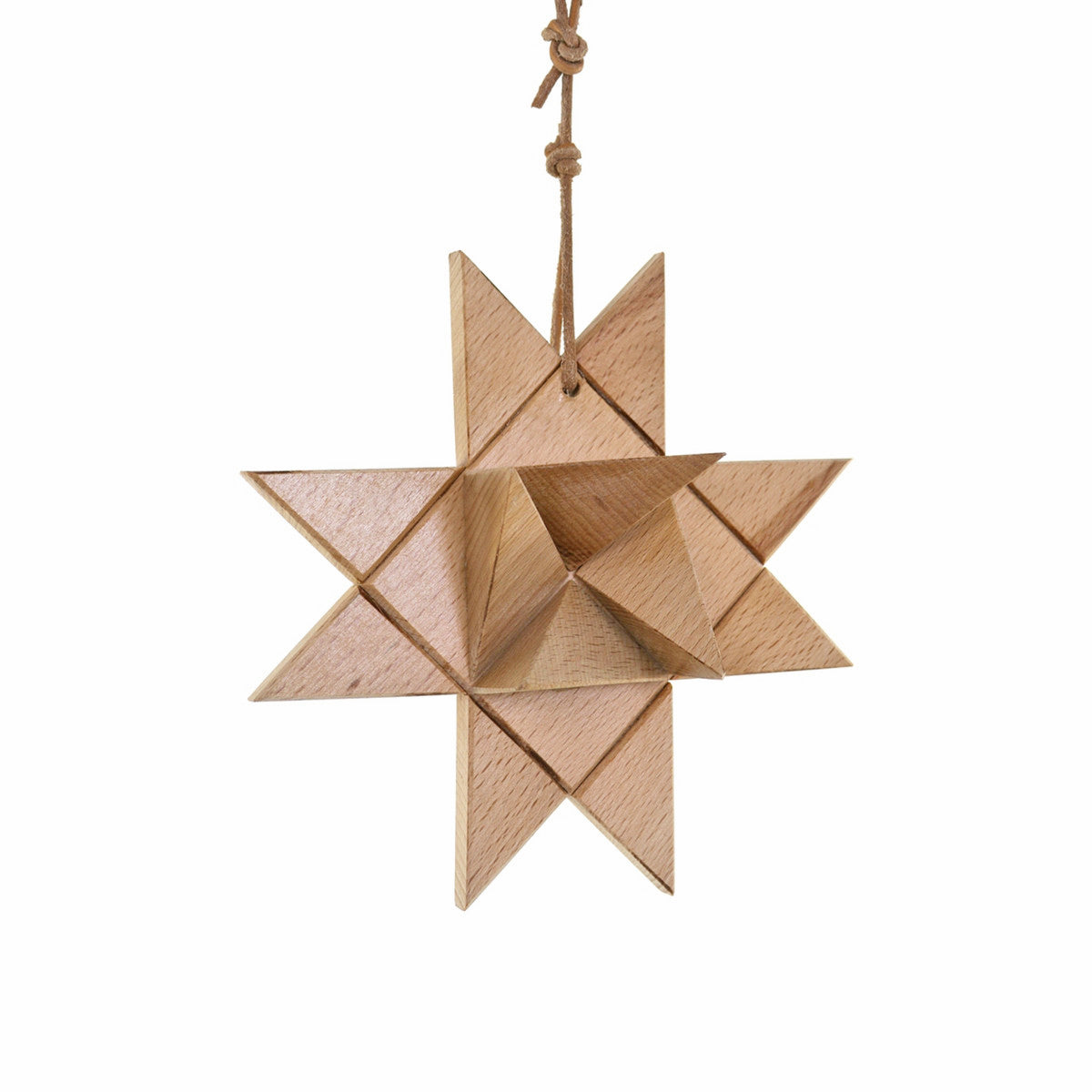 Extra Large Wooden Moravian Star Christmas Ornament - Maple