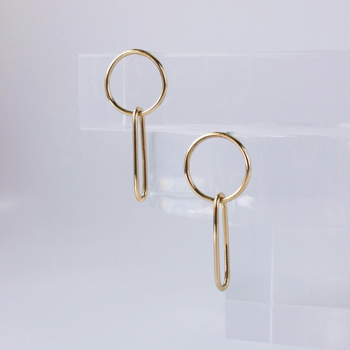 Gold Fill 'Circle Link' Earrings