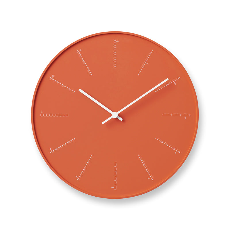 DIVIDE Wall Clock - Orange