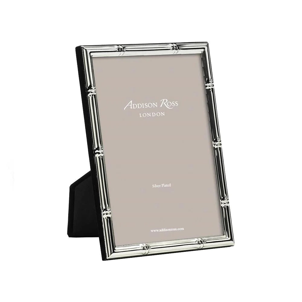 4x6 Silver Bamboo Picture Frame