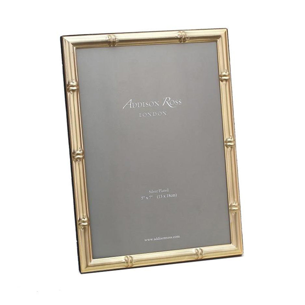 5x7 Gold Bamboo Picture Frame