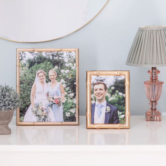 5x7 Gold Bamboo Picture Frame
