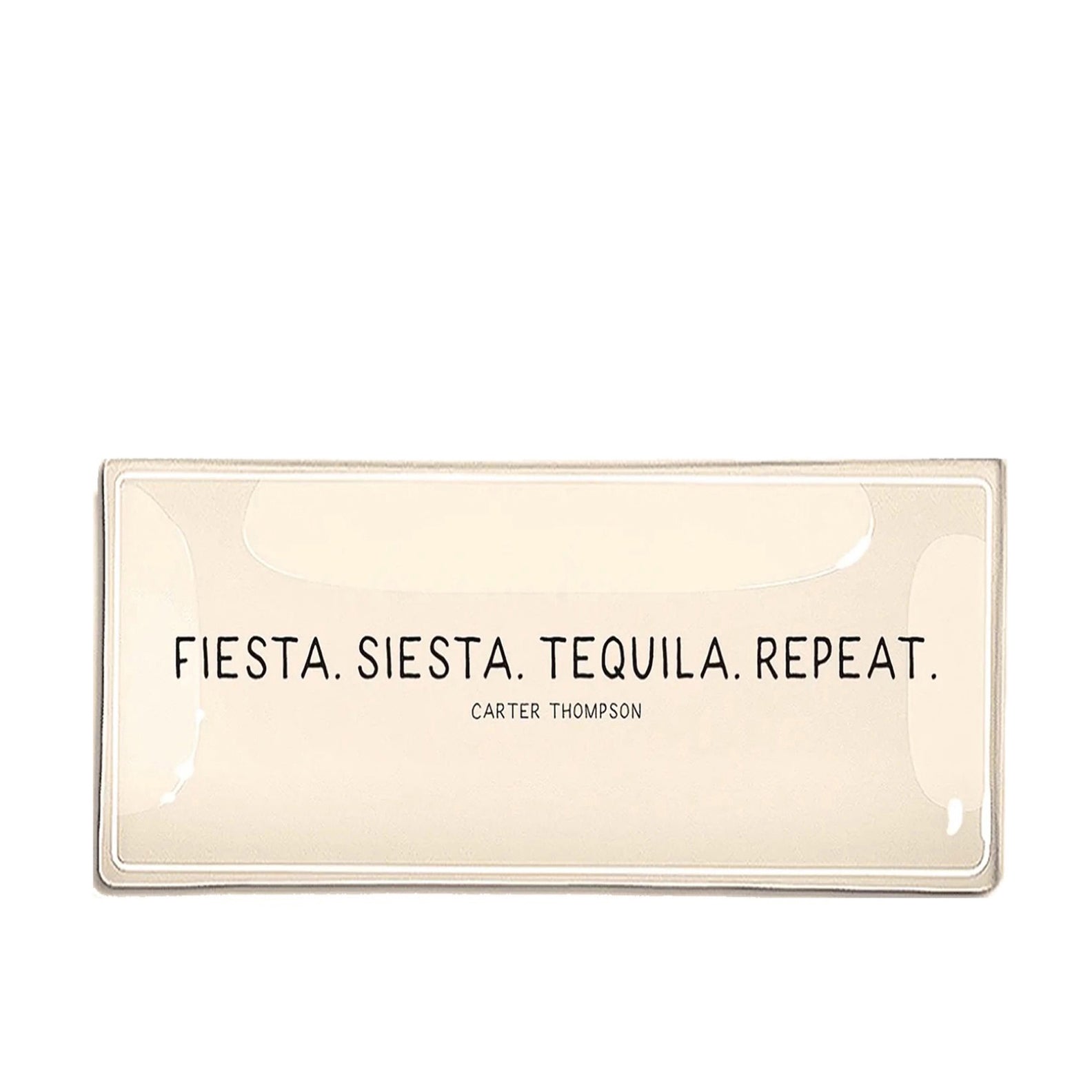 Glass Decoupage Tray - Fiesta. Siesta. Tequila. Repeat.