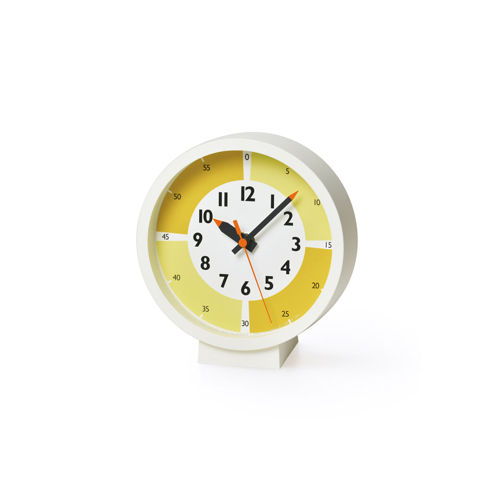 FUN PUN Table Clock - Yellow