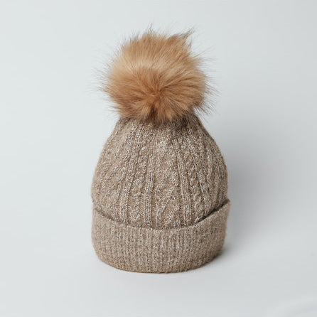 Classic Cable Beanie - Tobacco