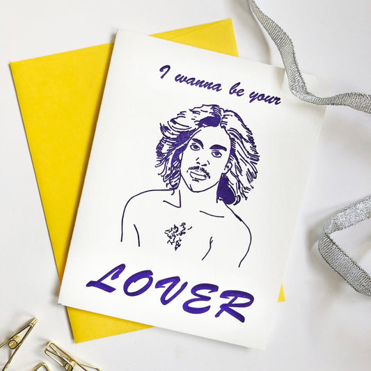 Prince / Be Your Lover - Letterpress Card