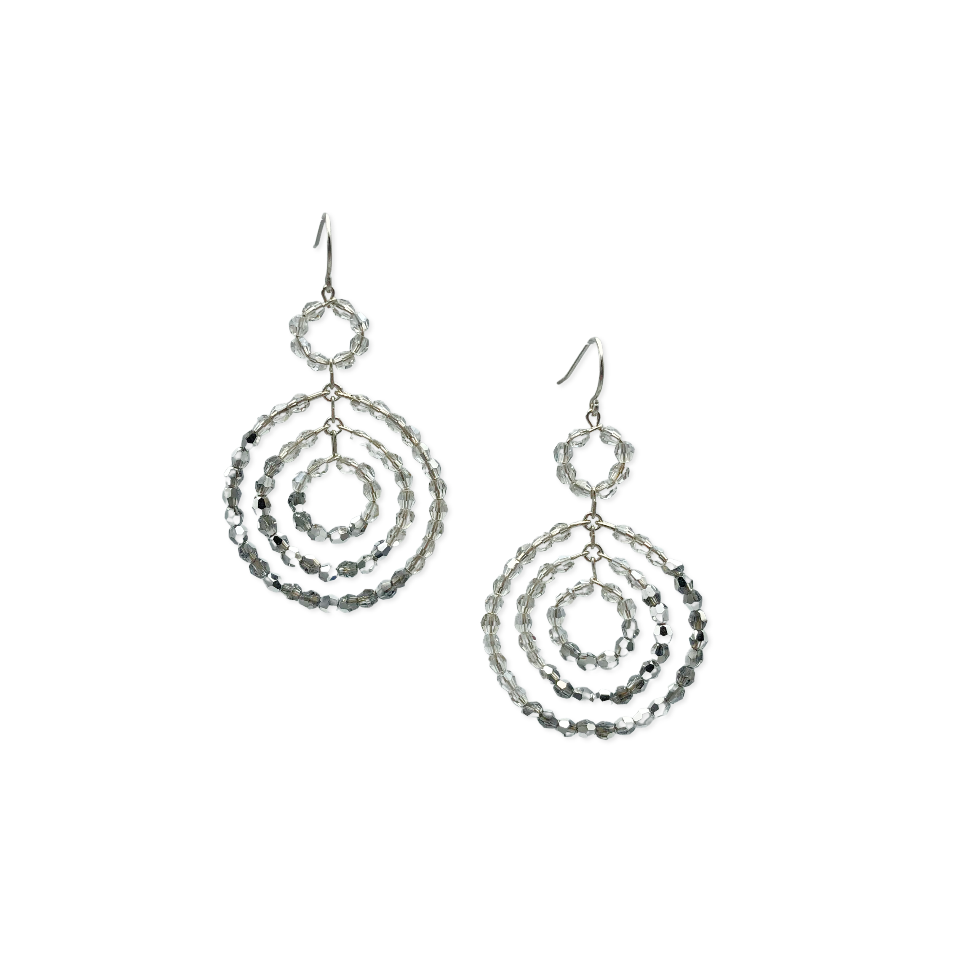 European Crystal Concentric Circles Dangle Earrings – Maker + Muse