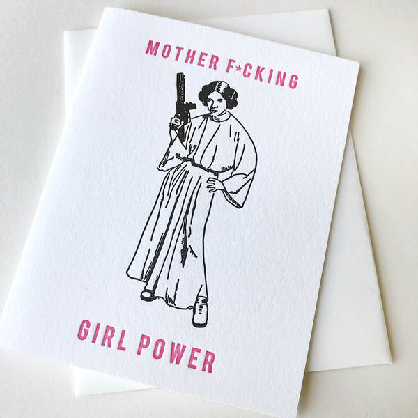 Mother F***ing Girl Power - Letterpress Card