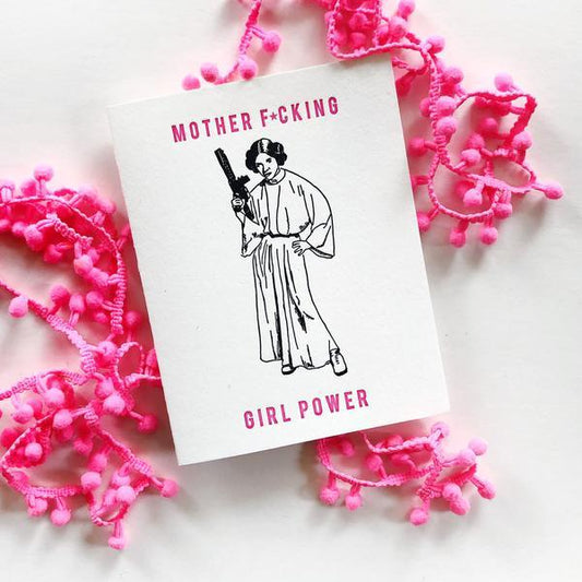 Mother F***ing Girl Power - Letterpress Card
