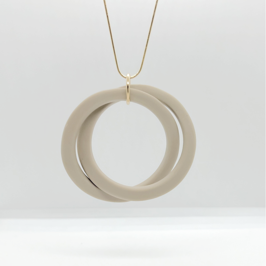 Knot Necklace - Dune Porcelain