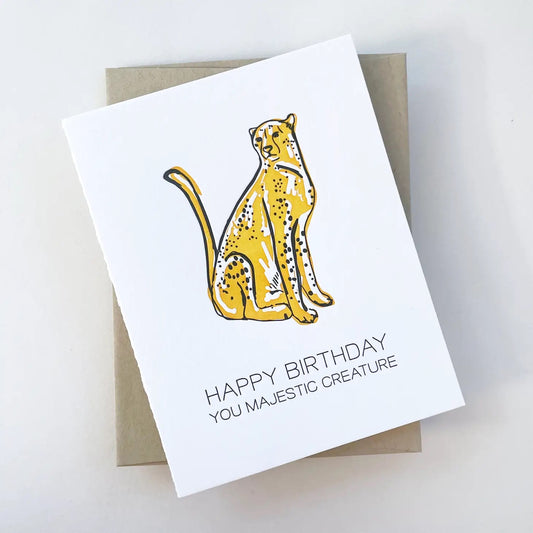 Majestic Creature Birthday - Letterpress Card