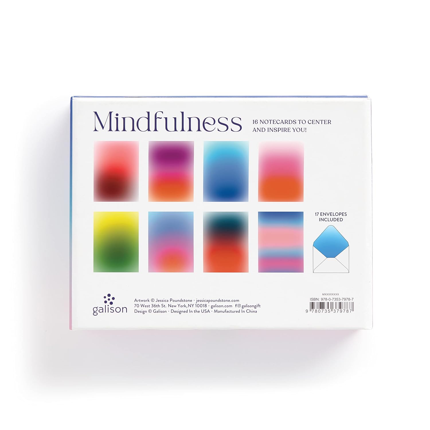 Mindfulness Greeting Card Assortment: 16 Notecards + Envelopes (Boxed Set)