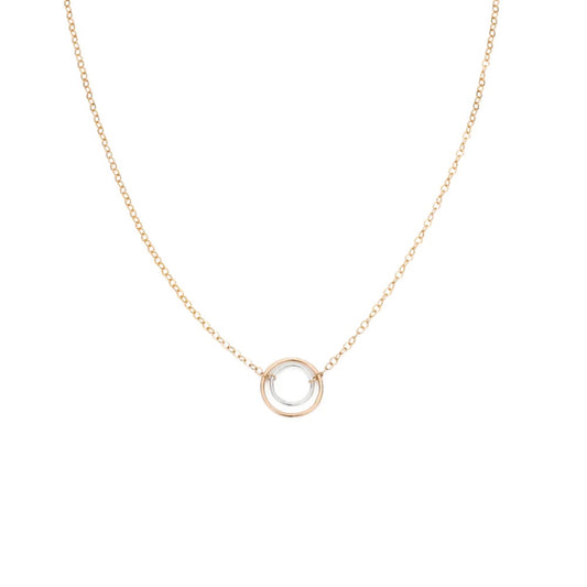 Silver + Gold Nesting Pendant Necklace