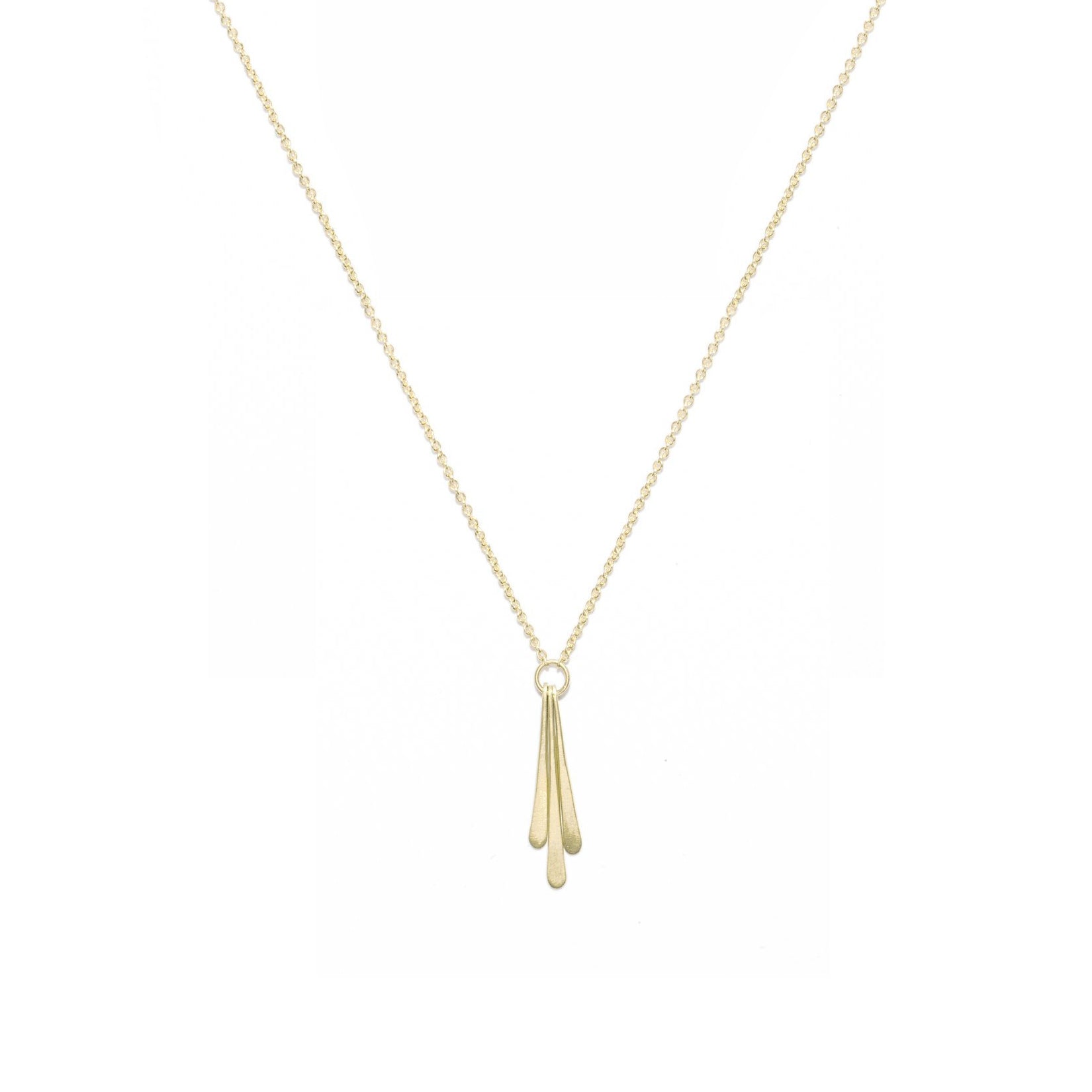 14k Gold 'Triple Fringe' Necklace
