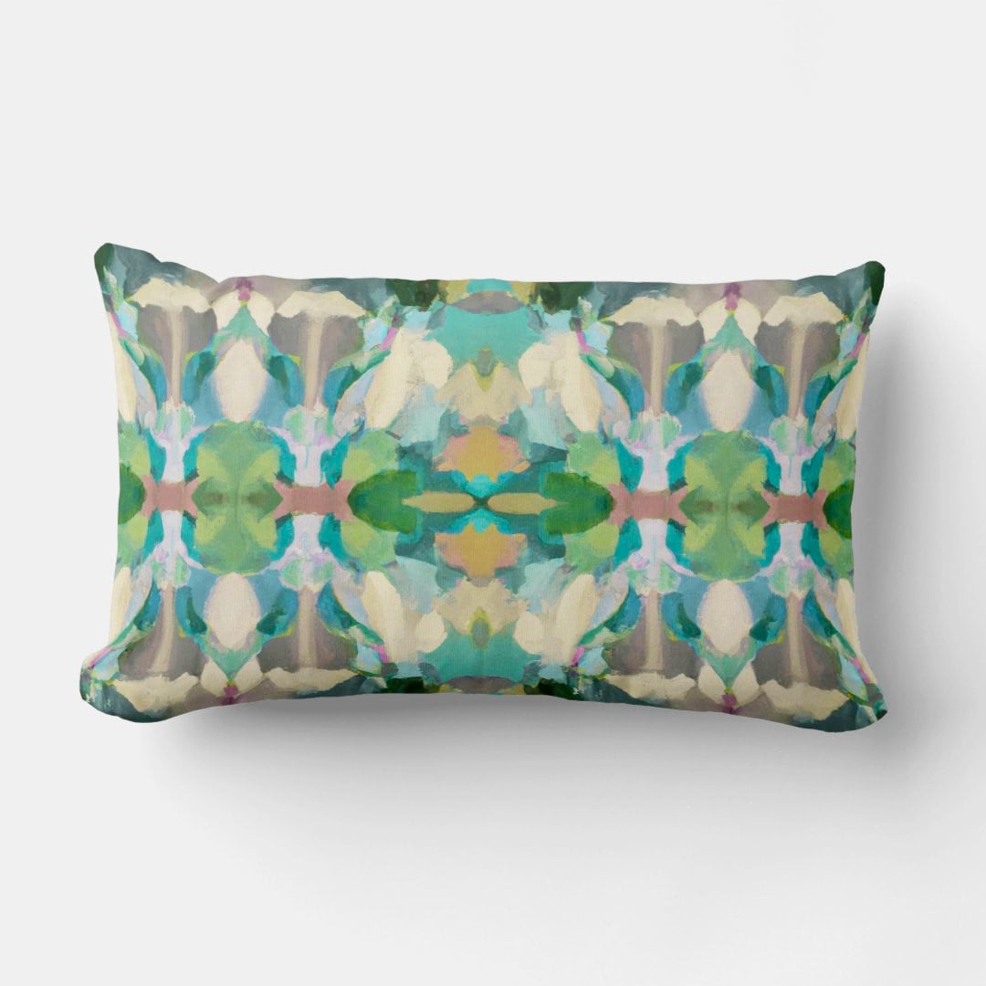 Nora Decorative Geometric Modern Art Lumbar Pillow