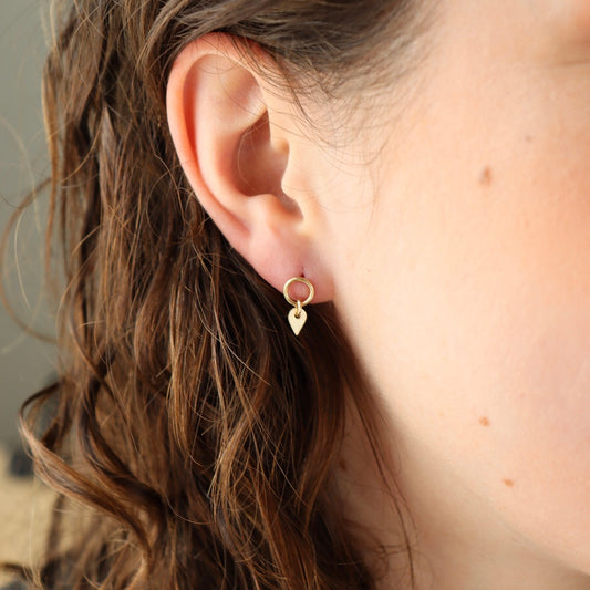 Gold Filled Pixie Stud Earrings