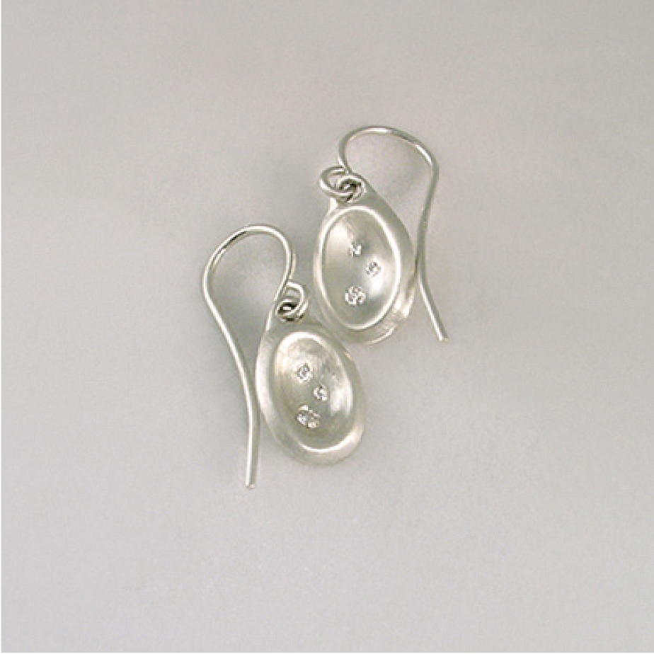 Sterling Silver 'Shell #2' Dangle Earrings