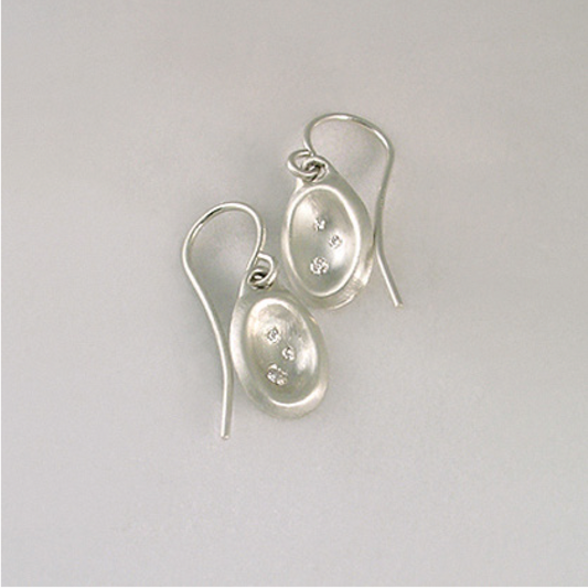 Sterling Silver 'Shell #2' Dangle Earrings